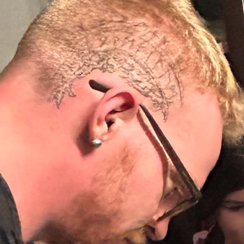 Clayton Daniel Reed - Tattoo on head