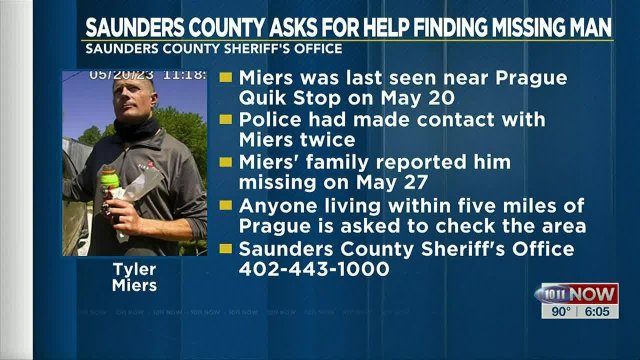 Saunders County Sheriff’s Office asks public for help in finding missing 42-year-old man